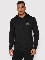 EA7 Emporio Armani Bluza 7M000569 AF13512 MC001 Czarny Regular Fit. Czarne bluzy nierozpinane męskie EA7 Emporio Armani, m, bez wzorów, z bawełny, bez ramiączek, bez kaptura. Za 319.99 zł.