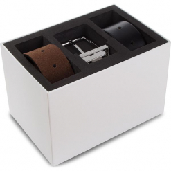 Zestaw upominkowy CALVIN KLEIN - 3.5Cm 2Straps Adj. Gifset K50K504242 908. Paski męskie marki Calvin Klein. Za 399.00 zł.