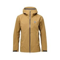 Kurtka wodoodporna Black Diamond Highline Stretch. Brązowe kurtki męskie Black Diamond, m, bez wzorów, bez ramiączek, bez kaptura. W wyprzedaży za 1,443.85 zł.