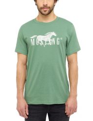 Męski T-Shirt Mustang Style Austin Dark Ivy 1016279 6326. T-shirty męskie Mustang, m, bez wzorów, bez kołnierzyka, bez ramiączek. Za 69.99 zł.