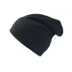 Czapka Extreme Reversible Jersey Slouch. Czarne czapki męskie ATLANTIS, bez wzorów, z jersey, sportowe. Za 51.99 zł.