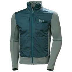 Polar polar Helly Hansen Versalite Hybrid. Zielone bluzy z polaru męskie Helly Hansen, bez wzorów, z polaru, sportowe, bez ramiączek, bez kaptura. Za 506.50 zł.