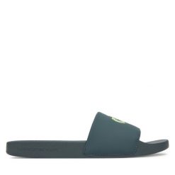 Klapki Calvin Klein Jeans. Zielone klapki i japonki męskie Calvin Klein Jeans, bez wzorów, z jeansu. Za 139.99 zł.