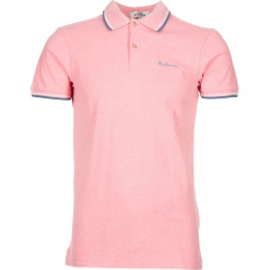 Koszulka polo "Romford" w kolorze różowym. Czerwone koszulki polo męskie Ben Sherman, z haftami, z bawełny, polo. W wyprzedaży za 108.95 zł.