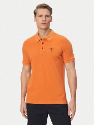 Aeronautica Militare Polo 261PO1925UP00406 Pomarańczowy jasny Regular Fit. Brązowe koszulki polo męskie Aeronautica Militare, l, bez wzorów, z bawełny, bez kołnierzyka, bez ramiączek. Za 459.99 zł.