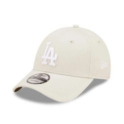 Czapka z daszkiem Los Angeles Dodgers League Essential 9Forty. Białe czapki męskie New Era, bez wzorów, casualowe. Za 170.50 zł.
