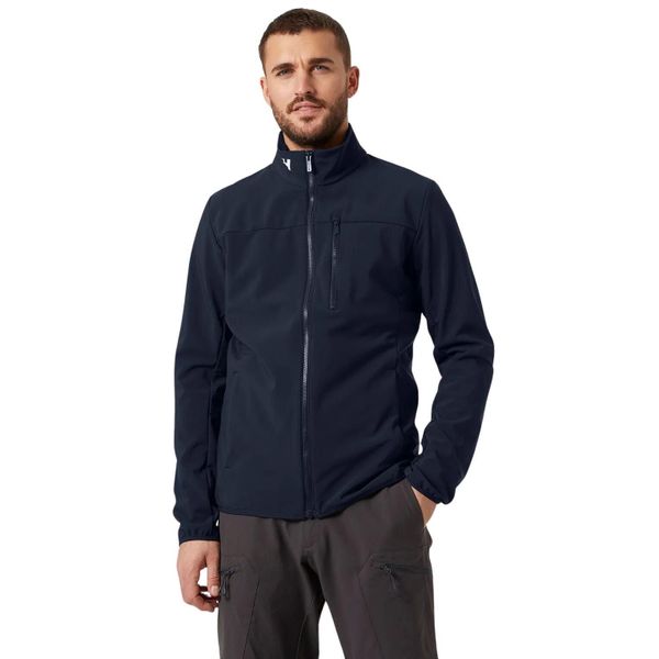 Kurtka Helly Hansen crew softshell 2.0. Niebieskie kurtki męskie Helly Hansen, s, bez wzorów, z bawełny, sportowe, bez ramiączek, bez kaptura. Za 421.99 zł.