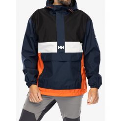 Kurtka przeciwdeszczowa męska Helly Hansen S-YU24 Anorak. Niebieskie kurtki męskie Helly Hansen, m, bez wzorów, sportowe, bez ramiączek, bez kaptura. Za 515.00 zł.