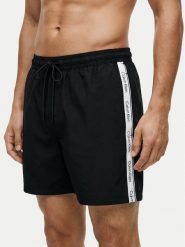 Calvin Klein Swimwear Szorty kąpielowe LV00N61002 Czarny Regular Fit. Czarne kąpielówki męskie Calvin Klein Swimwear, m, bez wzorów, z syntetyku. Za 269.99 zł.