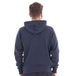 Bluza SOFTEE Kelvin dla dorosłych z kapturem. Niebieskie bluzy nierozpinane męskie Softee, bez wzorów, sportowe, bez ramiączek, z kapturem. Za 163.99 zł.