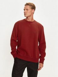 Tommy Hilfiger Bluza Essential MW0MW37232 Czerwony Regular Fit. Czerwone bluzy nierozpinane męskie Tommy Hilfiger, m, bez wzorów, z syntetyku, bez ramiączek, bez kaptura. Za 259.99 zł.