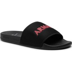 Klapki ARMANI EXCHANGE - XUP001 XV087 A043 Black/Red. Czarne klapki i japonki męskie Armani Exchange, bez wzorów, z materiału. Za 239.00 zł.