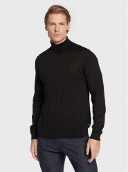 Boss Golf Musso-P 50468262 Czarny Slim Fit. Czarne kardigany męskie Boss, m, bez wzorów, z wełny, bez ramiączek. Za 449.99 zł.