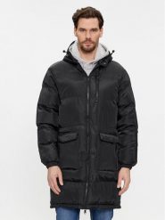 Brave Soul Kurtka zimowa MJK-EARL Czarny Regular Fit. Czarne kurtki męskie Brave Soul, na zimę, l, bez wzorów, z syntetyku, bez ramiączek, bez kaptura. Za 489.99 zł.