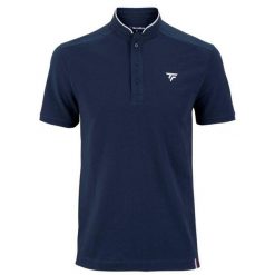 Koszulka tenisowa męska z krótkim rękawem Tecnifibre Polo Pique. Niebieskie koszulki polo męskie TECNIFIBRE, m, bez wzorów, sportowe, bez kołnierzyka, bez ramiączek. Za 139.99 zł.