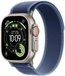 Smartwatch Apple Watch Ultra 3 GPS + Cellular 49mm Natural Titanium / Trail Loop S/M Niebieski (MEWR4QI/A). Niebieskie zegarki smartwatch Apple. Za 3,515.04 zł.