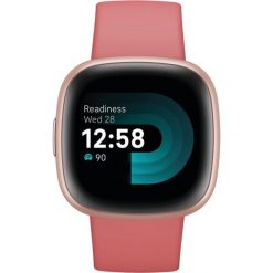 Smartwatch Versa 4 Różowy. Czerwone zegarki smartwatch FITBIT. Za 851.75 zł.