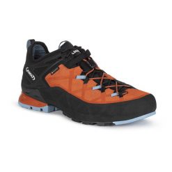 Buty podejściowe męskie AKU M'S ROCK DFS GTX. Brązowe buty trekkingowe męskie Aku, bez wzorów, z materiału, rockowe, bez obcasa, bez zapięcia. Za 885.00 zł.