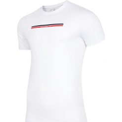 T-shirt męski TSM224 - biały. T-shirty męskie marki 4f. Za 49.99 zł.