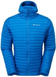 Kurtka puchowa Montane Anti-Freeze Lite Hoodie - electric blue. Niebieskie kurtki męskie Montane, m, bez wzorów, z puchu, bez ramiączek, bez kaptura. Za 880.93 zł.