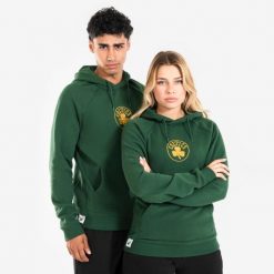 Bluza z kapturem do koszykówki unisex Tarmak NBA 900 Boston Celtics. Białe bluzy nierozpinane męskie TARMAK, xs, bez wzorów, z materiału, sportowe, bez ramiączek, z kapturem. W wyprzedaży za 119.99 zł.