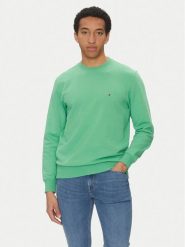 Tommy Hilfiger Bluza Essential MW0MW37237 Zielony Regular Fit. Zielone bluzy nierozpinane męskie Tommy Hilfiger, m, bez wzorów, z bawełny, bez ramiączek, bez kaptura. Za 309.99 zł.