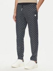Guess Spodnie dresowe Korbin Z2BB05 FL04Q Czarny Regular Fit. Czarne spodnie dresowe męskie Guess, z aplikacjami, z bawełny. Za 369.99 zł.
