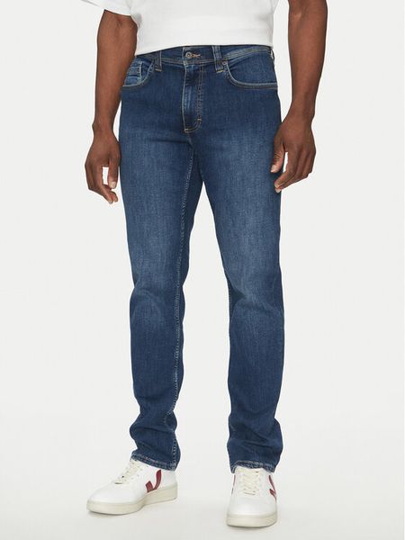 Mustang Jeansy Washington 1013976 Granatowy Regular Fit. Niebieskie jeansy męskie Mustang, bez wzorów, z bawełny. Za 199.99 zł.