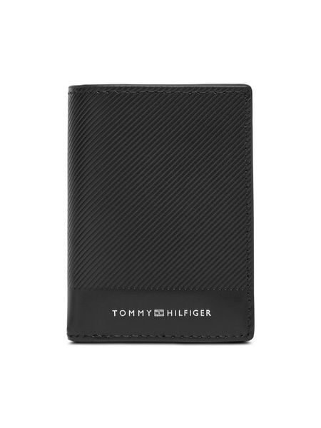 Tommy Hilfiger Portfel Th Foundation Bifold AM0AM13511 Czarny. Czarne portfele męskie Tommy Hilfiger, bez wzorów, ze skóry. Za 149.99 zł.