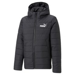 Młodzieżowa ocieplana kurtka Essentials PUMA Black. Czarna kurtki męskie Puma, m, bez wzorów, z puchu, młodzieżowe, bez ramiączek, bez kaptura. Za 220.99 zł.