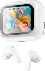 Słuchawki dokanałowe bezprzewodowe Bluetooth redukcja szumów ANC ekran LCD. Słuchawki bluetooth Techly. Za 122.20 zł.