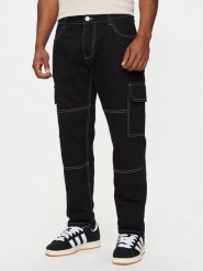 Brave Soul Jeansy MJN-SPACEBLK Czarny Straight Fit. Czarne jeansy męskie Brave Soul, bez wzorów, z bawełny. Za 119.99 zł.