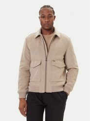 Guess Kurtka przejściowa M5BL2K W0682 Beżowy Regular Fit. Brązowe kurtki męskie Guess, m, z aplikacjami, z syntetyku, bez ramiączek, bez kaptura. Za 609.99 zł.