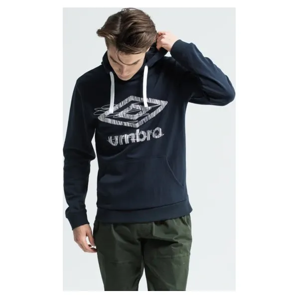 Umbro Bluza Anson , granatowy, rozmiar L. Niebieskie bluzy nierozpinane męskie Umbro, l, bez wzorów, z bawełny, z kapturem. W wyprzedaży za 79.99 zł.