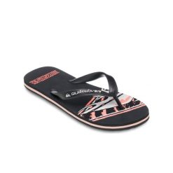 Klapki dla Mężczyzn MOLOKAI SCREEN. Brązowe klapki i japonki męskie Quiksilver, bez wzorów, z gumy. Za 99.99 zł.