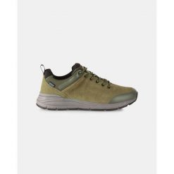 Krótkie buty sportowe unisex Kilpi MERAPI LOW WP-U. Zielone buty trekkingowe męskie Kilpi, bez wzorów, z nylonu, sportowe, bez obcasa, bez zapięcia. Za 370.41 zł.
