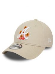 New Era Czapka z daszkiem Flower Icon 940 Braves 60435112 Beżowy. Brązowe czapki męskie New Era, bez wzorów, z materiału. Za 109.99 zł.