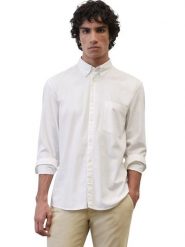 Marc O'Polo Koszula B21 7242 42414 Écru Regular Fit. Koszule męskie Marc O'Polo, m, bez wzorów, z bawełny, bez kołnierzyka, bez ramiączek. Za 359.99 zł.