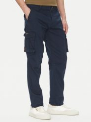 Aeronautica Militare Spodnie materiałowe 251PA1658CT3511 Granatowy Regular Fit. Niebieskie spodnie na co dzień męskie Aeronautica Militare, bez wzorów, z bawełny. Za 399.99 zł.
