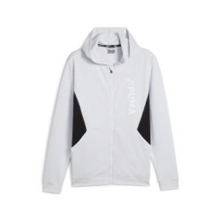 Bluza Sportowa Męska Puma Fit Double Knit Fz. Szare bluzy nierozpinane męskie Puma, l, bez wzorów, sportowe, bez ramiączek, bez kaptura. Za 279.99 zł.
