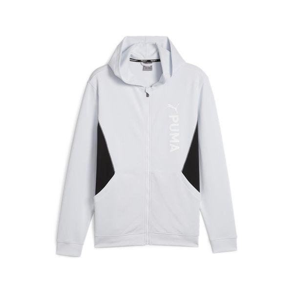 Bluza Sportowa Męska Puma Fit Double Knit Fz. Szare bluzy bez kaptura męskie Puma, l, bez wzorów, bez kaptura. Za 279.99 zł.