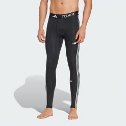 Legginsy TECHFIT Compression Training 3-Stripes Long. Czarne legginsy męskie ADIDAS, xs, bez wzorów, z materiału, techfit (adidas). Za 219.00 zł.