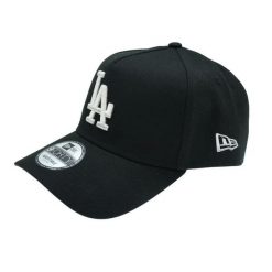 Czapka baseballowa Dodgers. Czarne czapki męskie New Era, bez wzorów, casualowe. Za 227.50 zł.