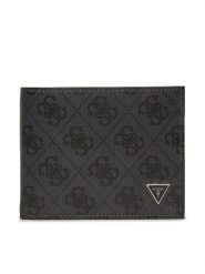 Guess Portfel SMVELE LEA20 Czarny. Czarne portfele męskie Guess, z aplikacjami, ze skóry. Za 169.99 zł.