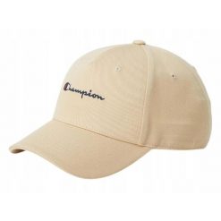 Czapka z daszkiem na co dzień unisex CHAMPION bawełna. Brązowe czapki męskie CHAMPION, bez wzorów, z bawełny, sportowe. Za 99.00 zł.