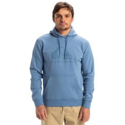 Bluza z kapturem dla Mężczyzn COMP LOGO Niebieski. Niebieskie bluzy z kapturem męskie Quiksilver, m, bez wzorów, z bawełny, z kapturem. Za 299.99 zł.