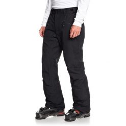 Spodnie narciarskie męskie Quiksilver Boundry 10K. Czarne spodnie narciarskie i snowboardowe męskie Quiksilver, bez wzorów, narciarskie. Za 389.99 zł.
