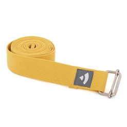 Pasek do jogi Bodhi Asana belt - żółty. Brązowe paski męskie BODHI, bez wzorów, sportowe. Za 39.99 zł.