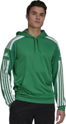 Adidas Bluza adidas SQUADRA 21 Hoody GP6437 GP6437 zielony S. Zielone bluzy nierozpinane męskie ADIDAS, m, bez wzorów, bez ramiączek, bez kaptura. Za 122.26 zł.