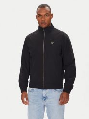 Guess Kurtka przejściowa M4YL13 WEZ70 Czarny Regular Fit. Czarne kurtki męskie Guess, l, z aplikacjami, z syntetyku, bez ramiączek, bez kaptura. Za 529.99 zł.